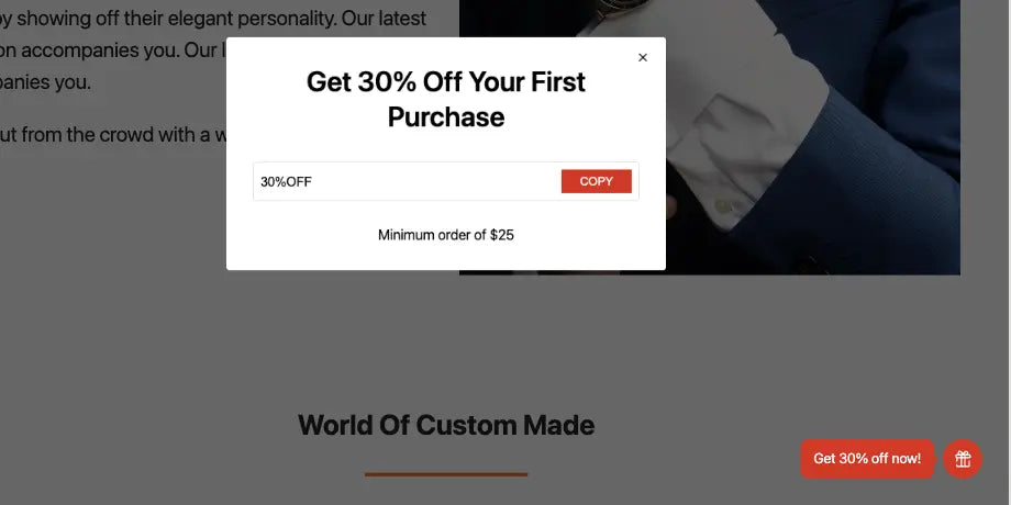 Addon: Sales - Discounts Popup